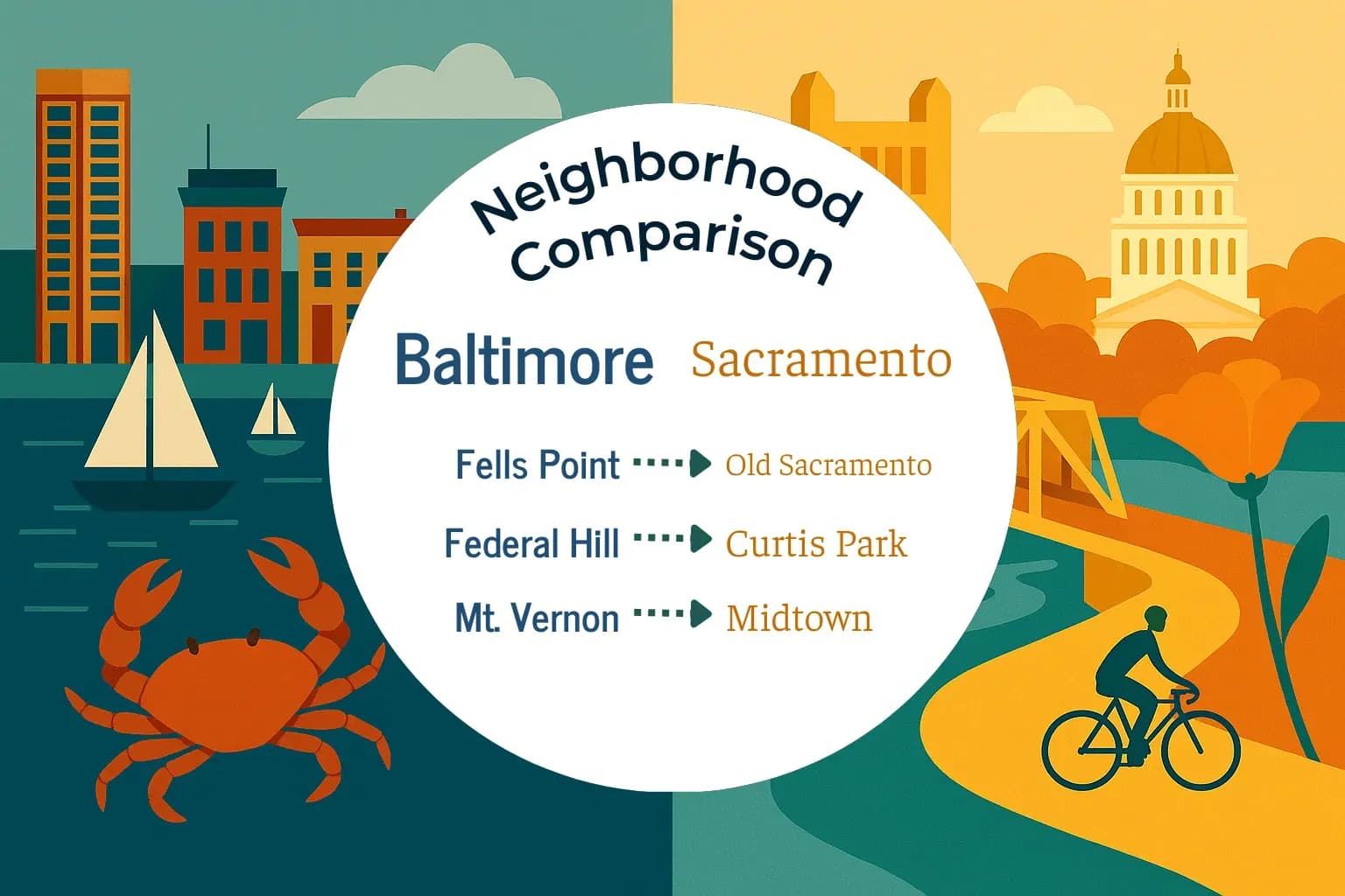 Baltimore vs Sacramento Neighborhood Comparison