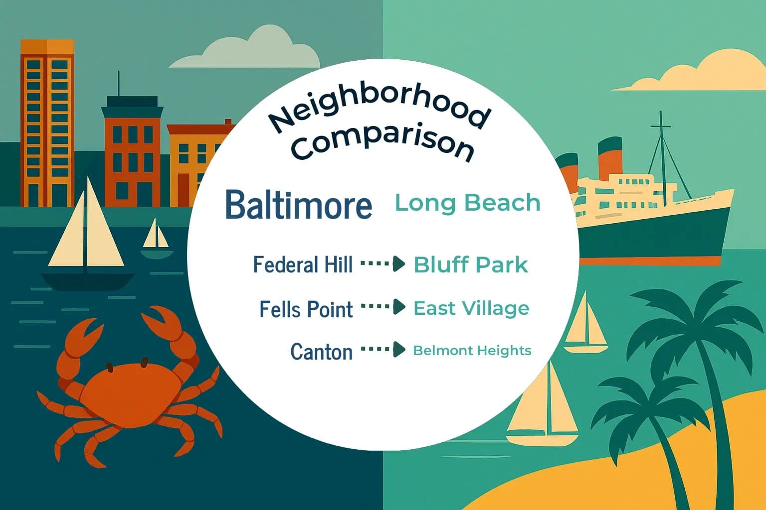 Baltimore vs Long Beach Neighborhood Comparison