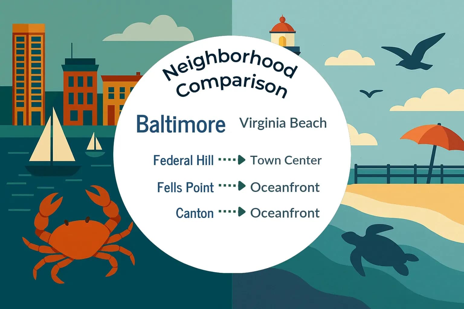 Baltimore vs Virginia Beach Neighborhood Comparison