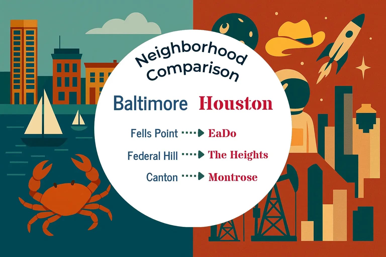 Baltimore vs Houston Neighborhood Comparison