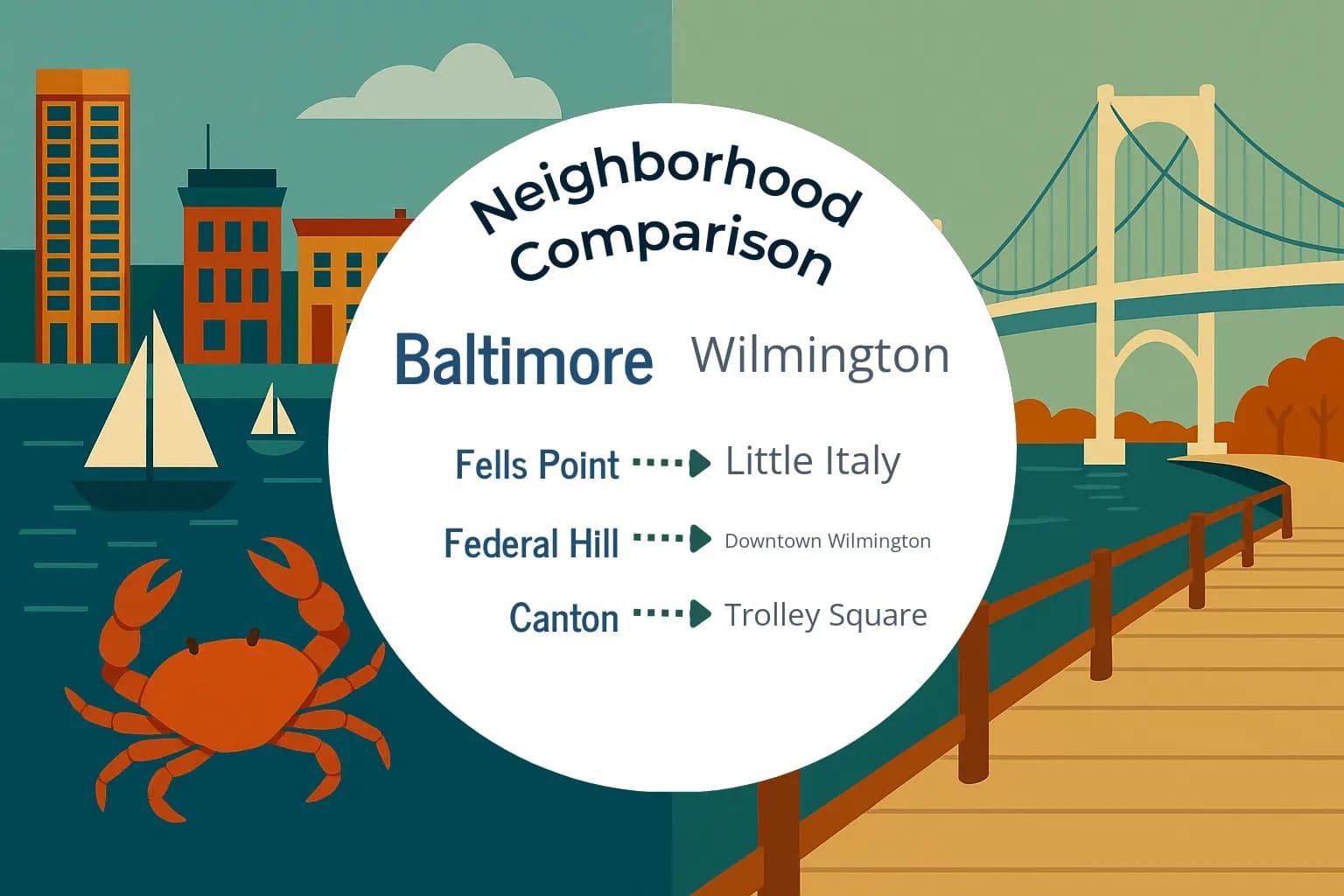 Baltimore vs Wilmington Neighborhood Comparison