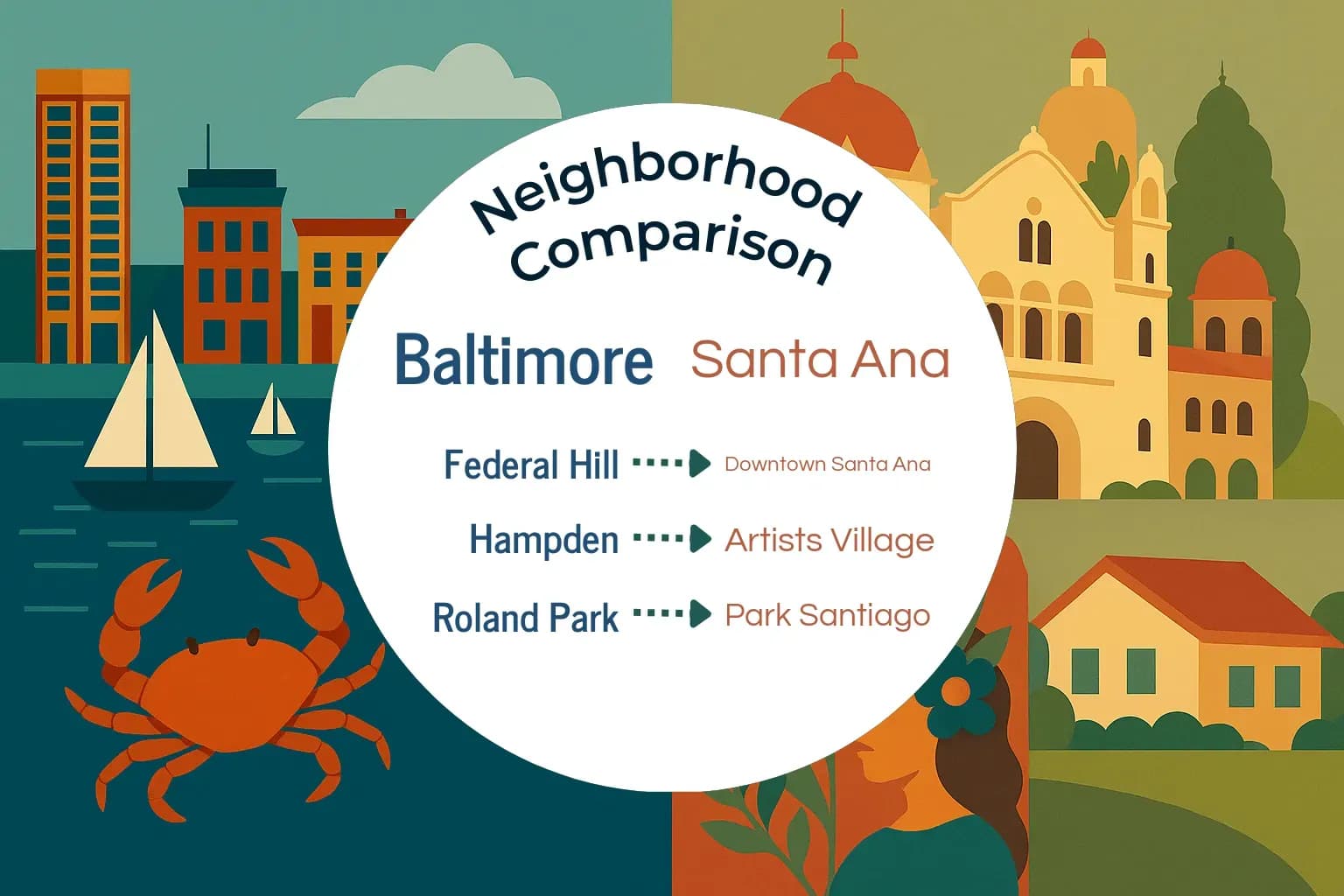Baltimore vs Santa Ana Neighborhood Comparison