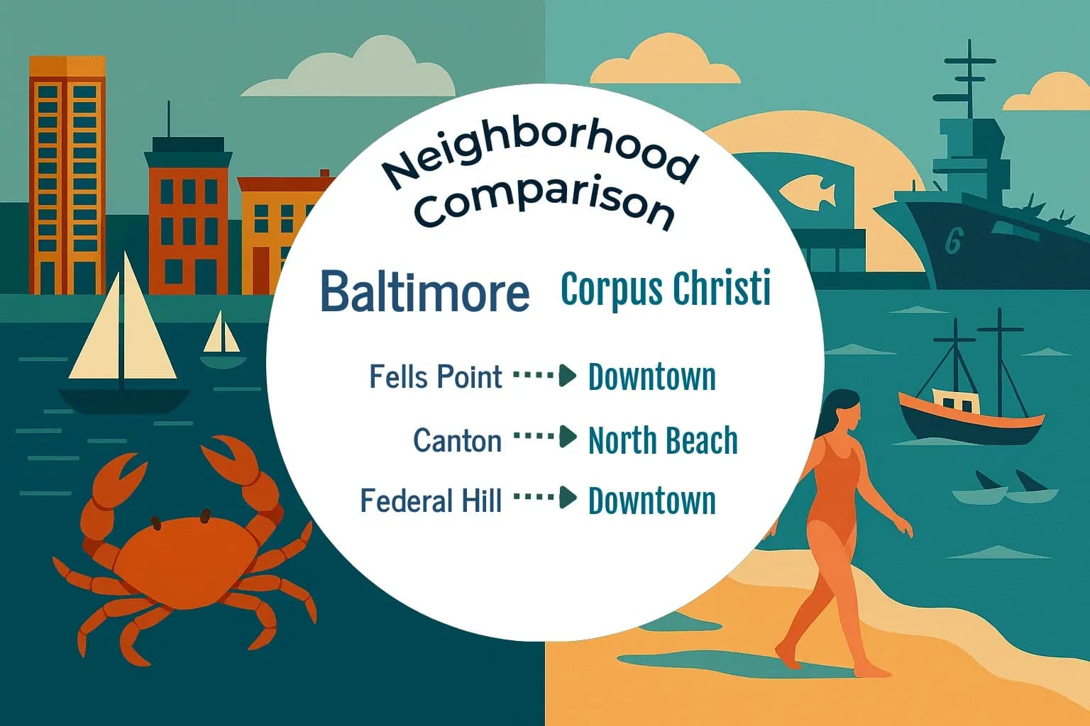 Baltimore vs Corpus Christi Neighborhood Comparison