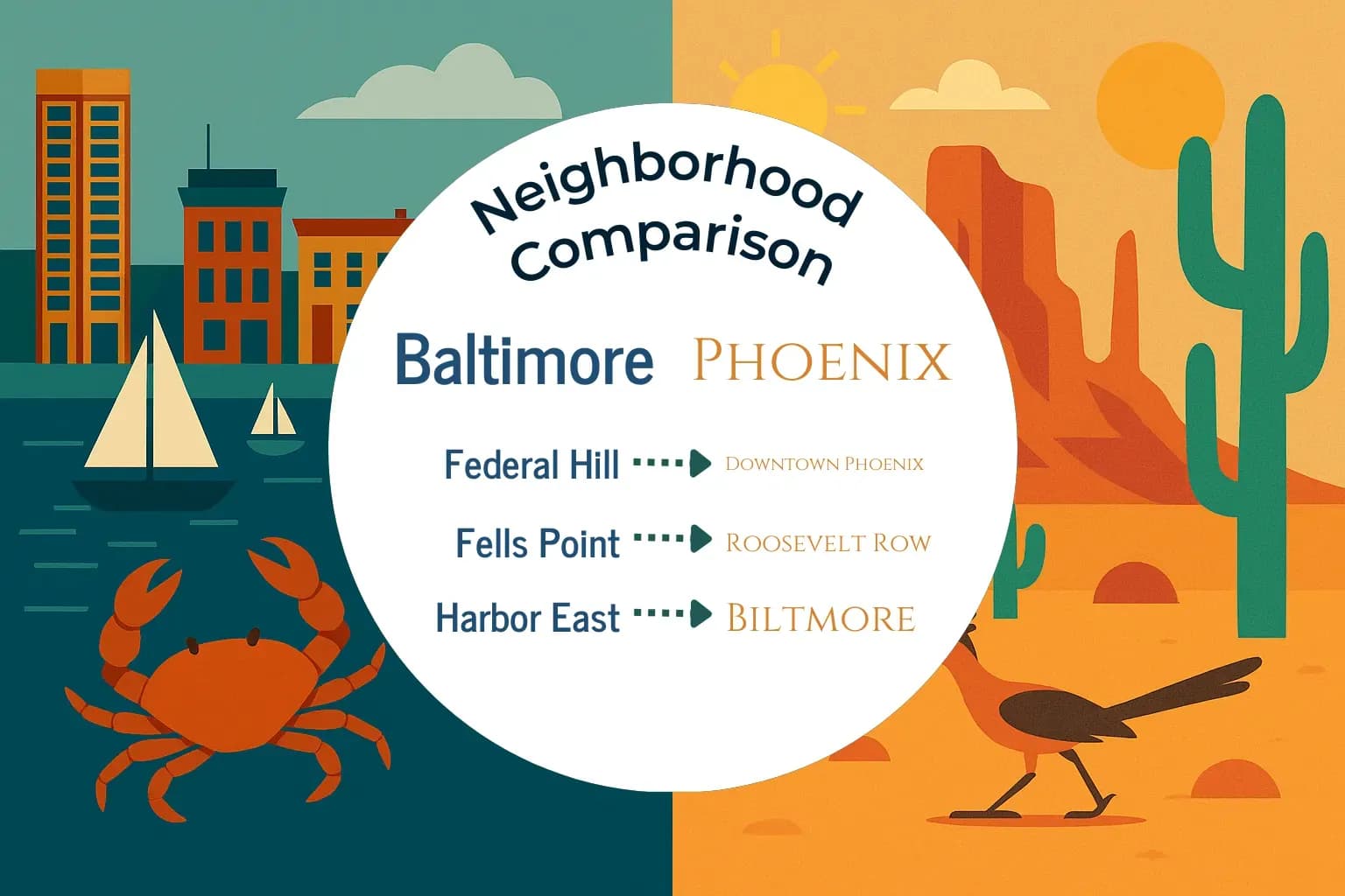 Baltimore vs Phoenix Neighborhood Comparison