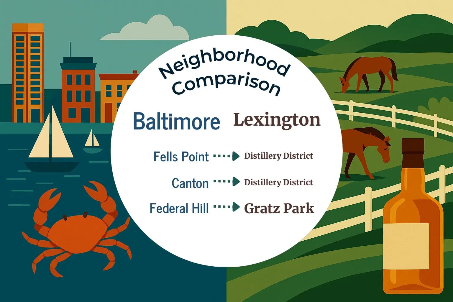 Baltimore vs Lexington Neighborhood Comparison