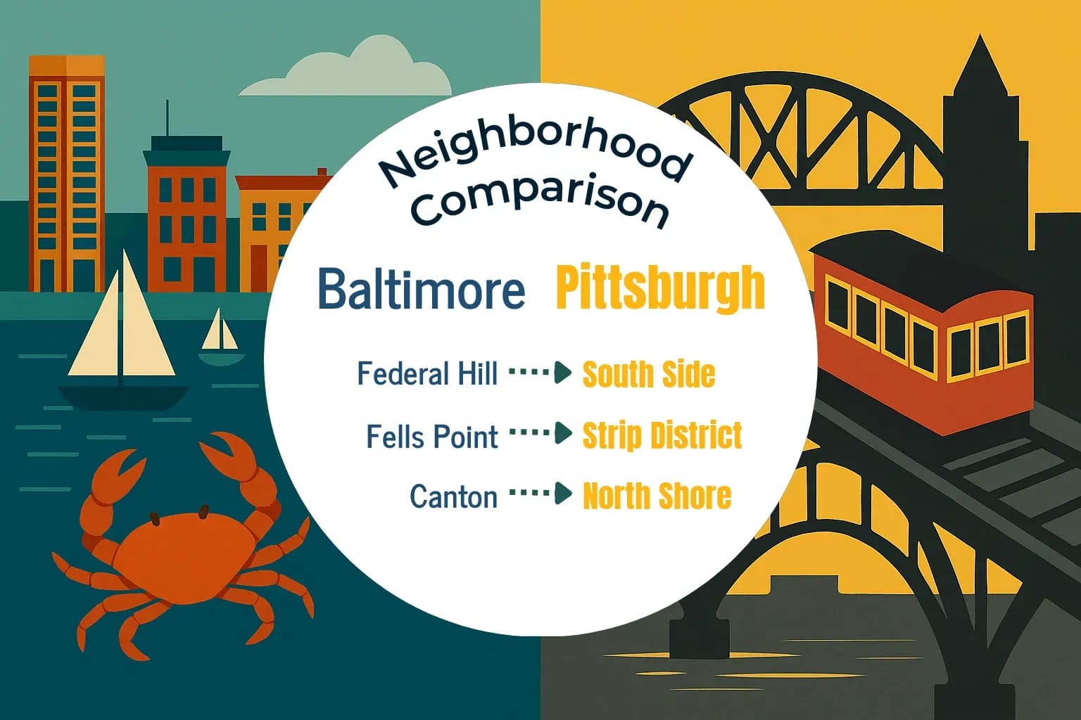 Baltimore vs Pittsburgh Neighborhood Comparison