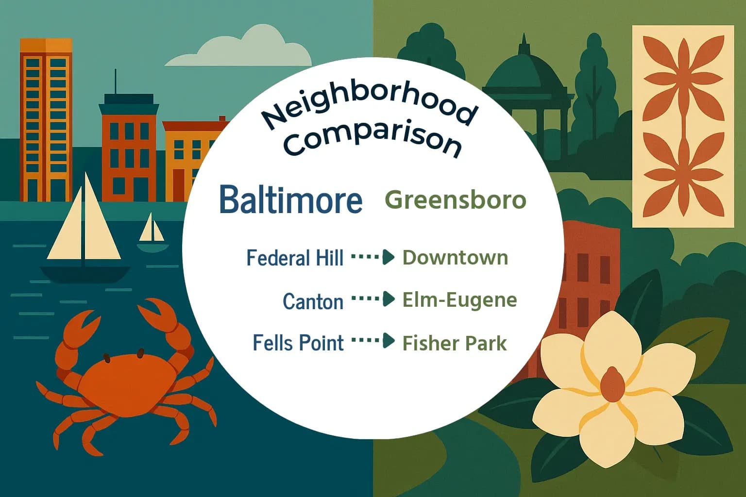 Baltimore vs Greensboro Neighborhood Comparison
