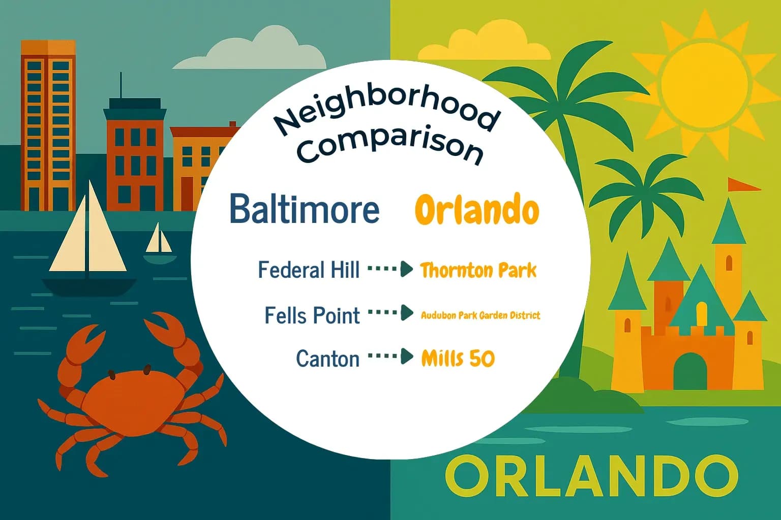 Baltimore vs Orlando Neighborhood Comparison