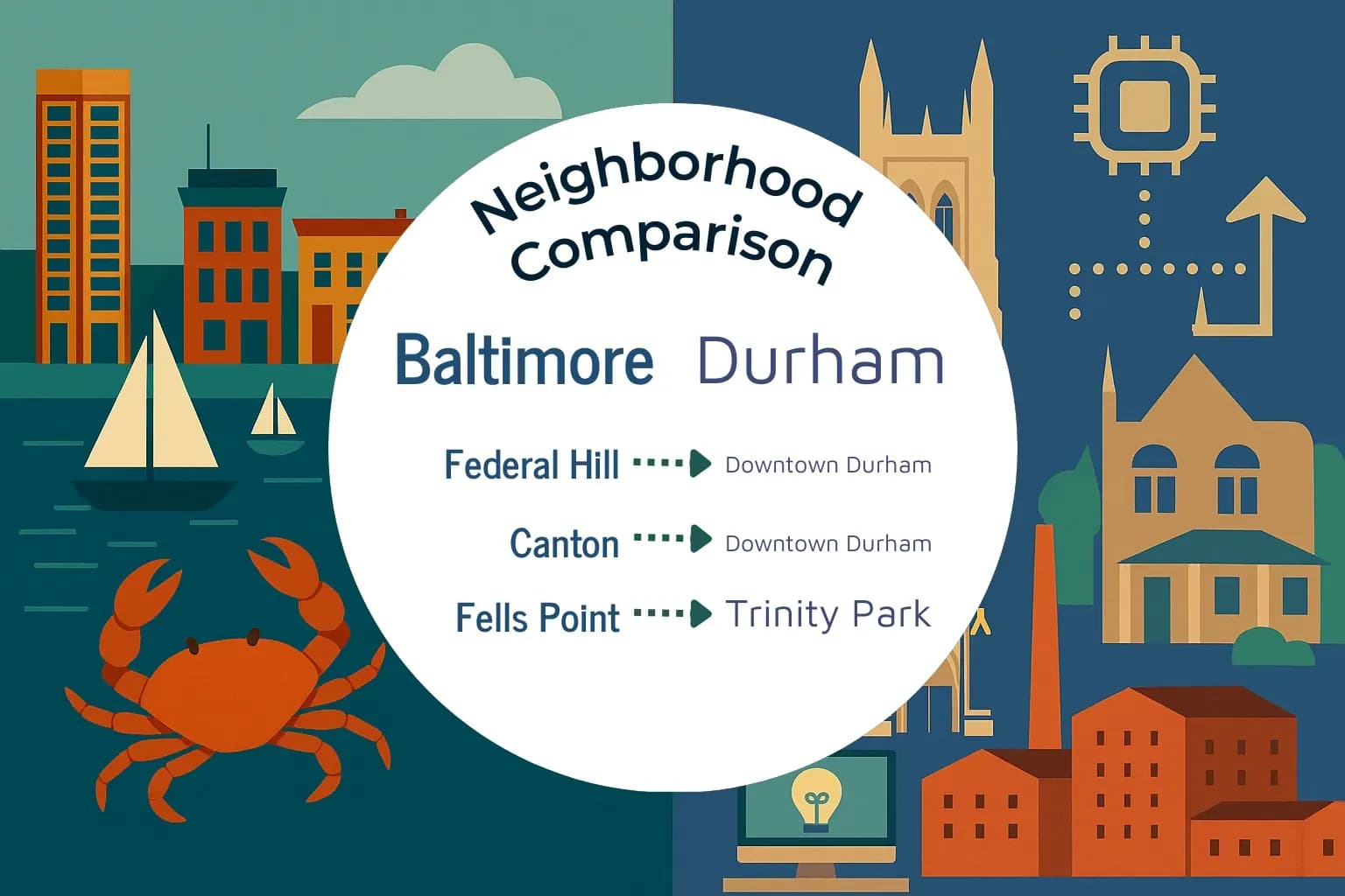 Baltimore vs Durham Neighborhood Comparison