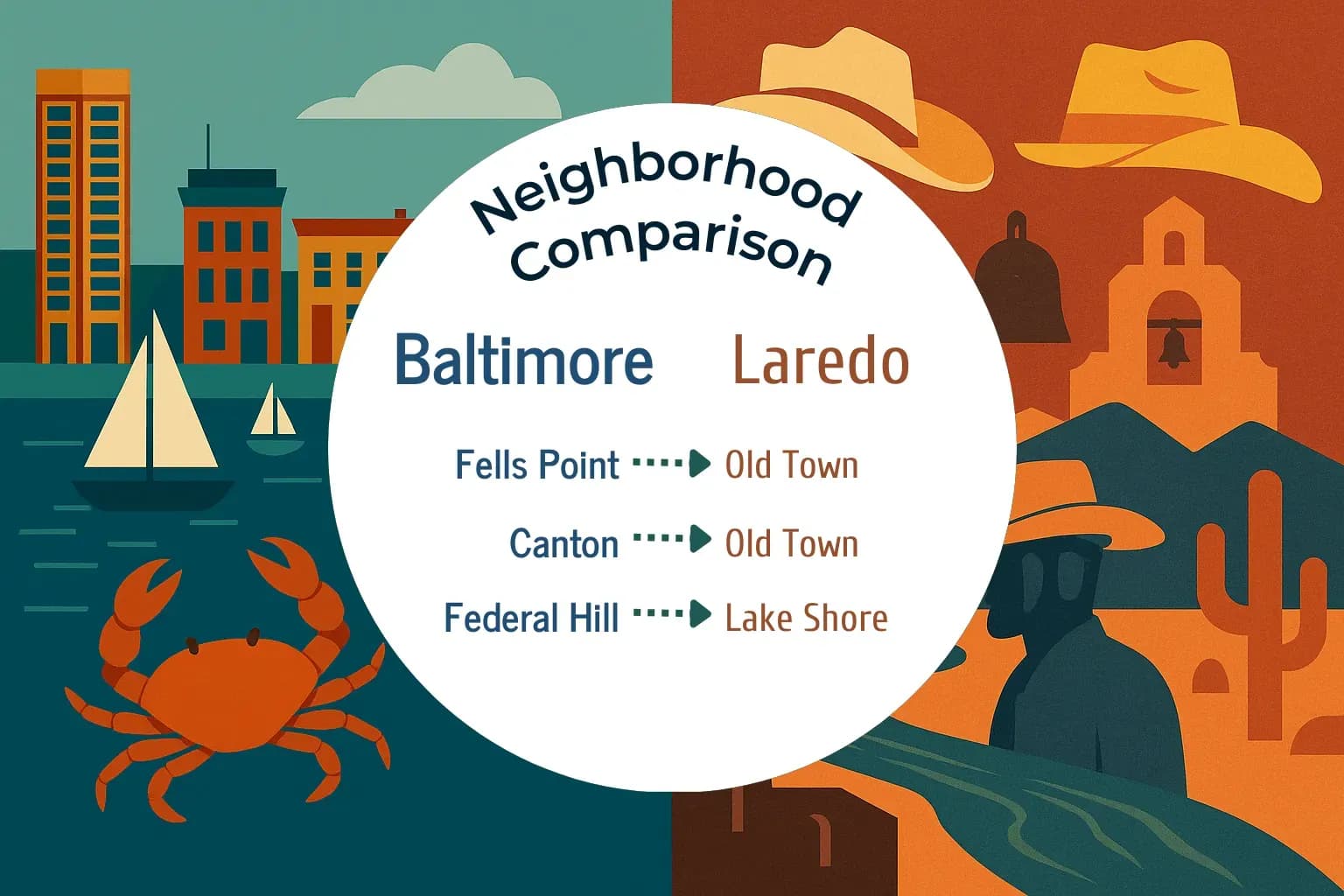 Baltimore vs Laredo Neighborhood Comparison