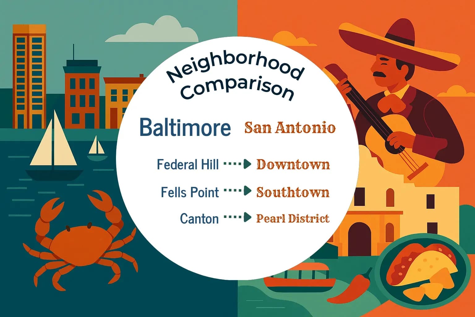 Baltimore vs San Antonio Neighborhood Comparison