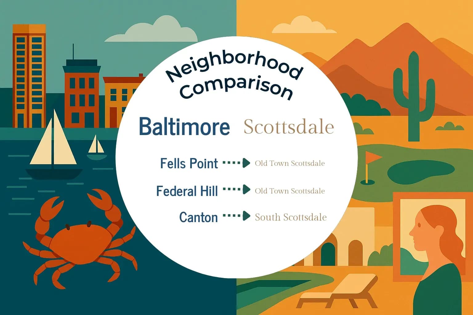 Baltimore vs Scottsdale Neighborhood Comparison