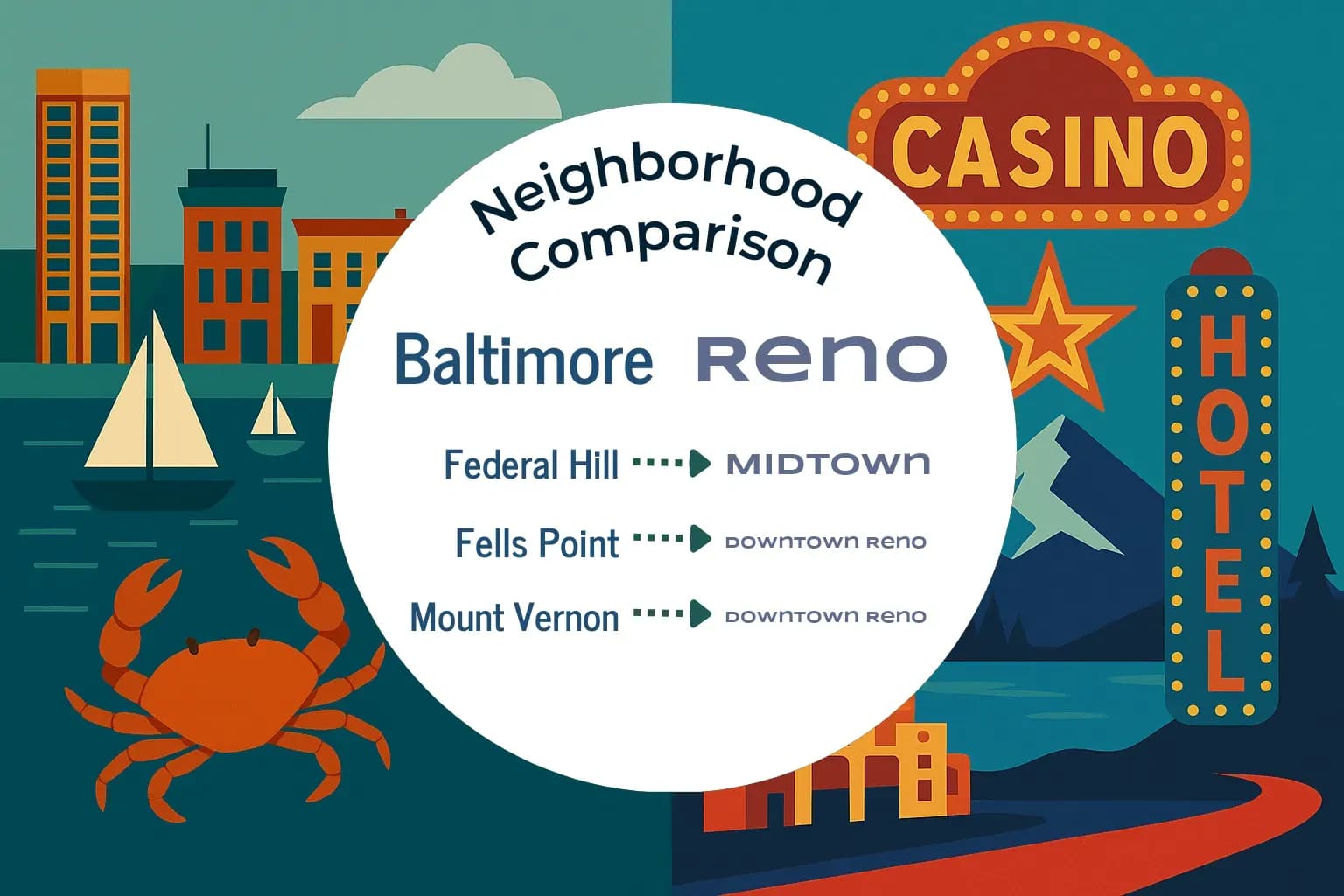 Baltimore vs Reno Neighborhood Comparison