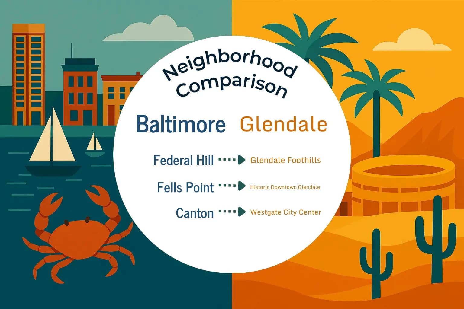 Baltimore vs Glendale Neighborhood Comparison