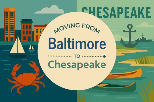 Moving from Baltimore to Chesapeake