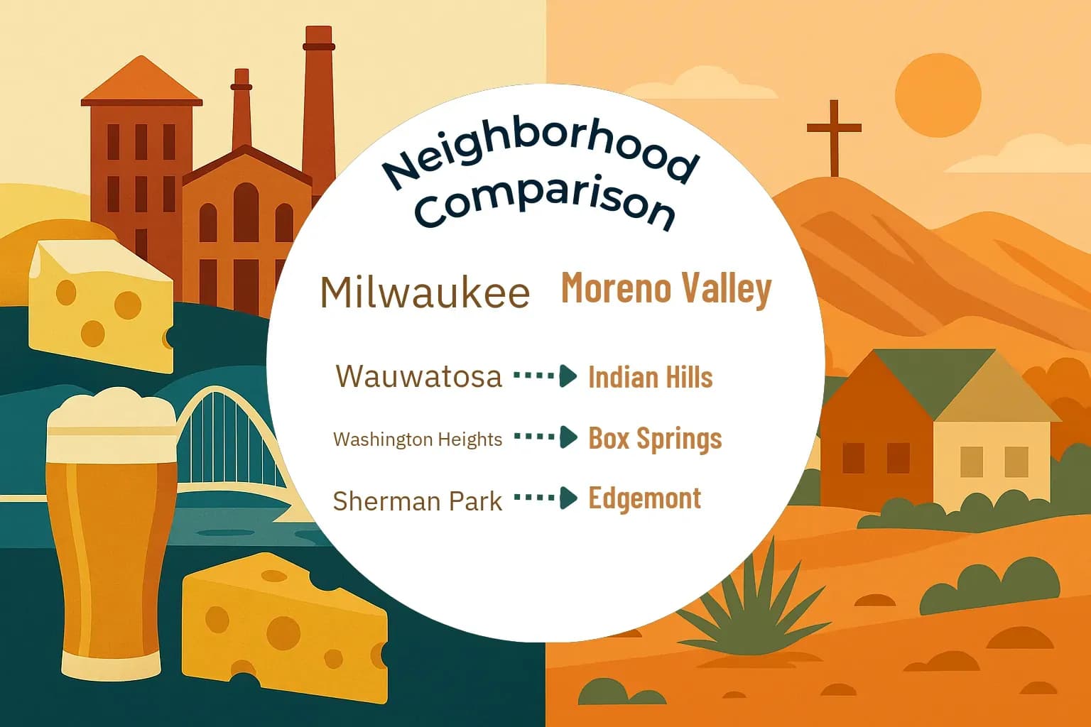 Milwaukee vs Moreno Valley Neighborhood Comparison