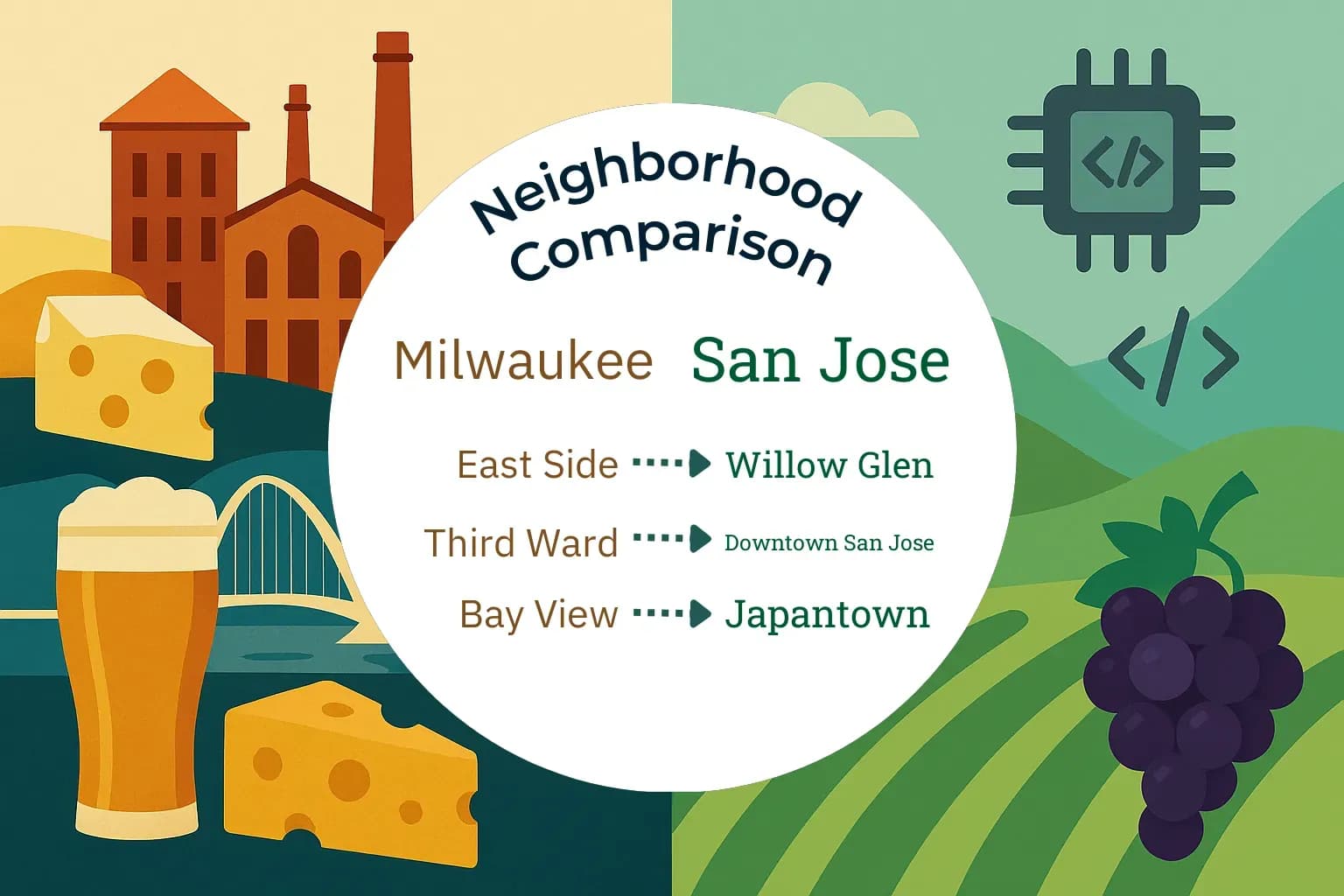 Milwaukee vs San Jose Neighborhood Comparison