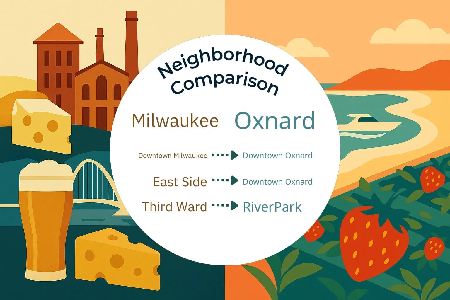 Milwaukee vs Oxnard Neighborhood Comparison
