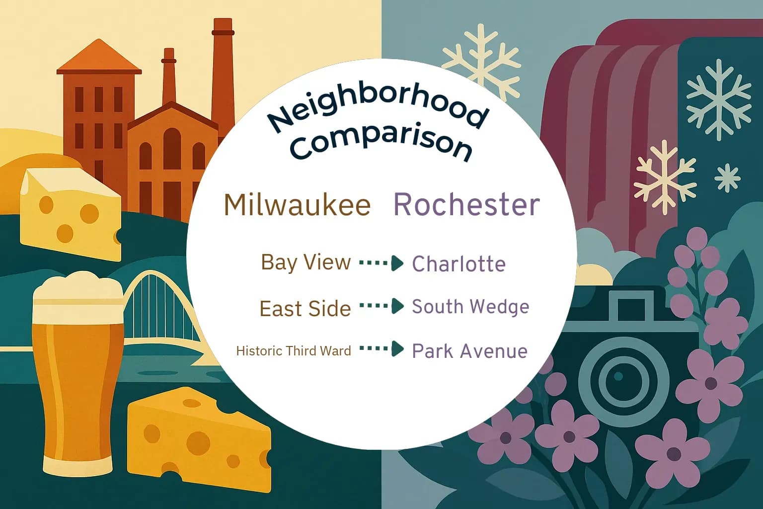 Milwaukee vs Rochester Neighborhood Comparison