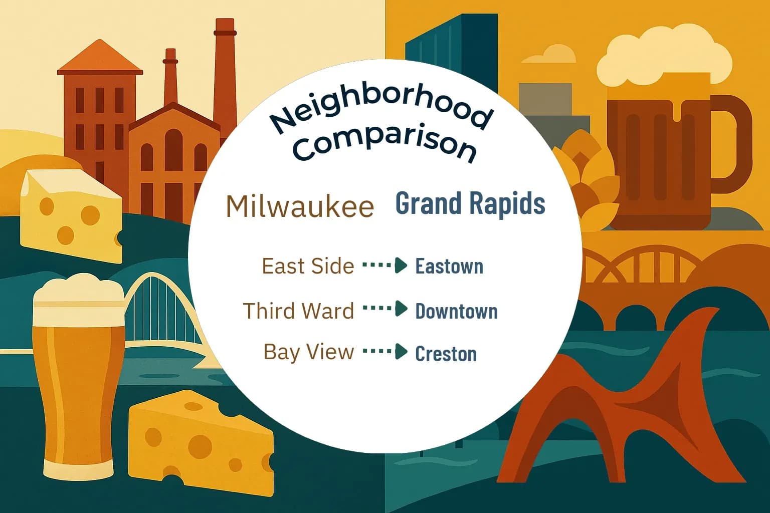 Milwaukee vs Grand Rapids Neighborhood Comparison