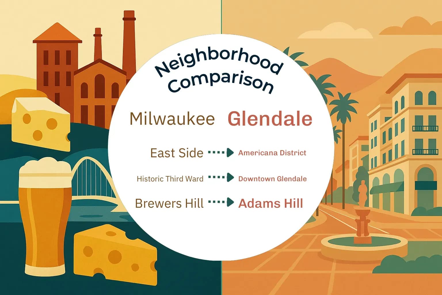 Milwaukee vs Glendale Neighborhood Comparison