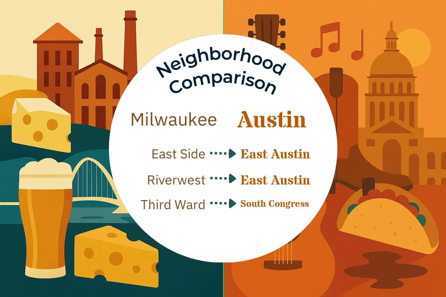 Milwaukee vs Austin Neighborhood Comparison