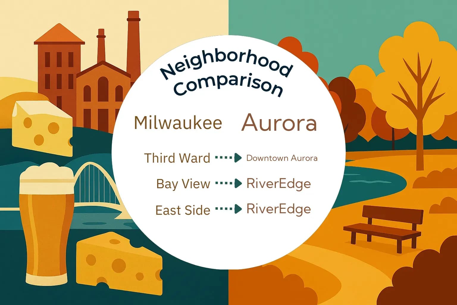Milwaukee vs Aurora Neighborhood Comparison