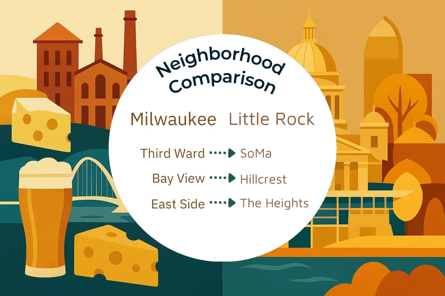 Milwaukee vs Little Rock Neighborhood Comparison