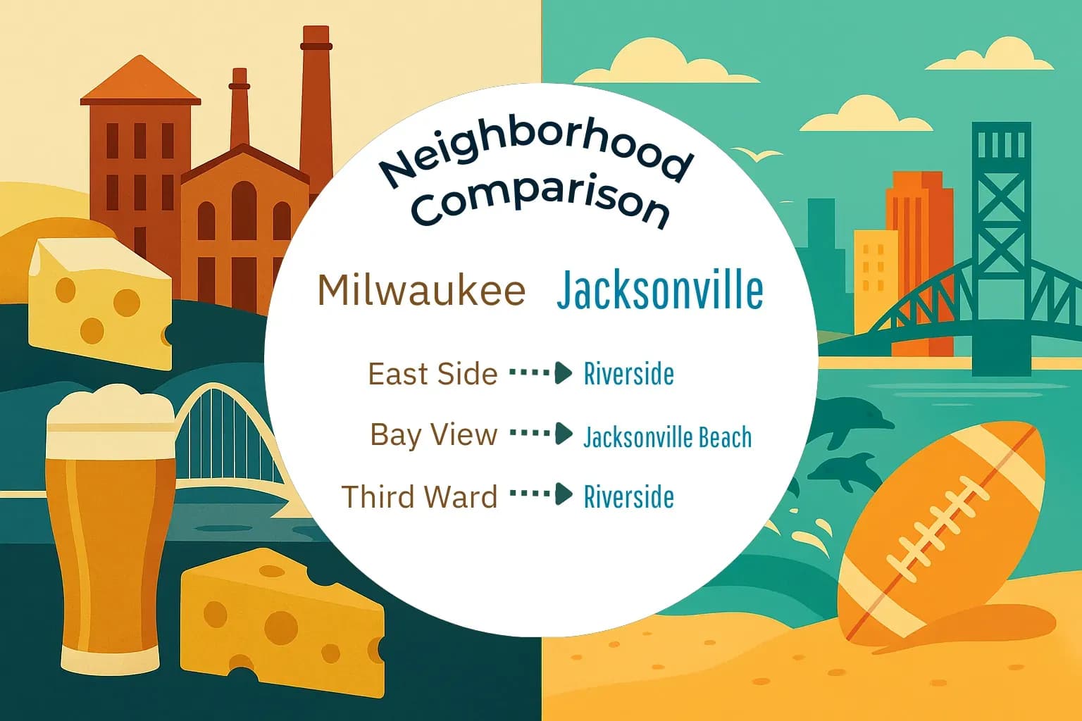Milwaukee vs Jacksonville Neighborhood Comparison