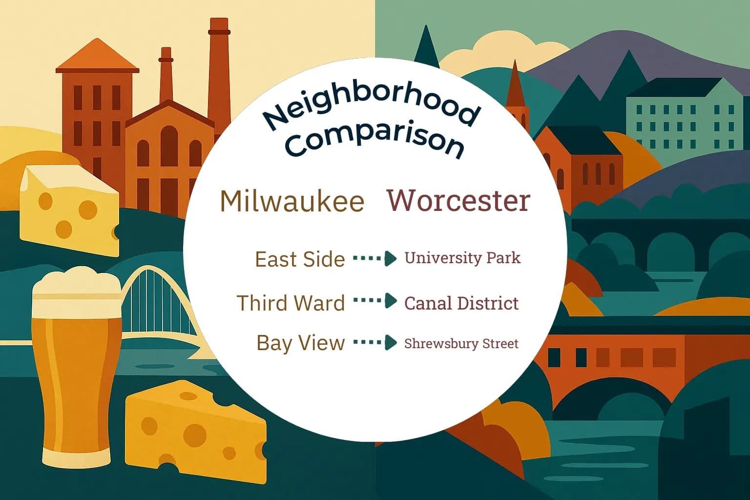 Milwaukee vs Worcester Neighborhood Comparison