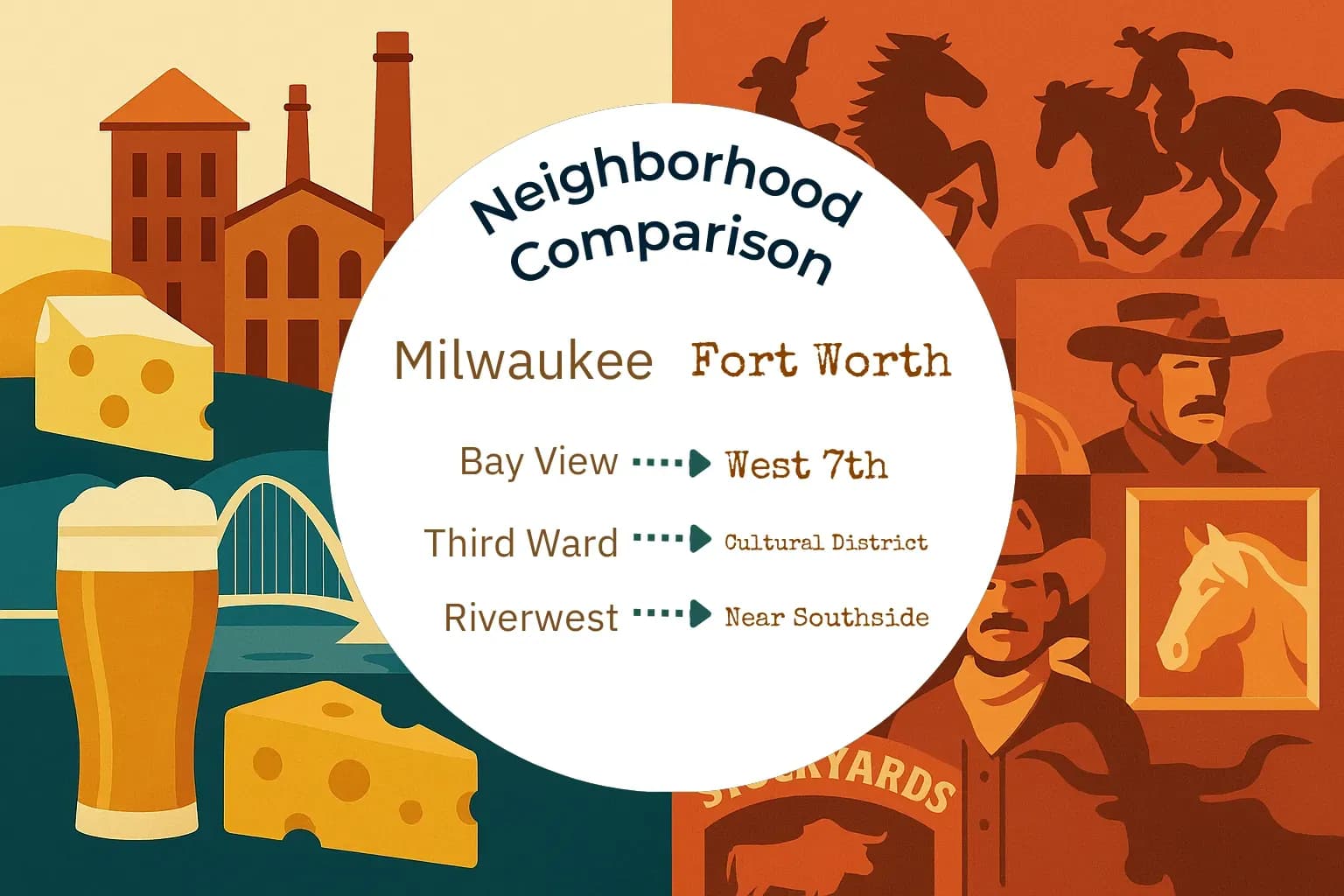 Milwaukee vs Fort Worth Neighborhood Comparison