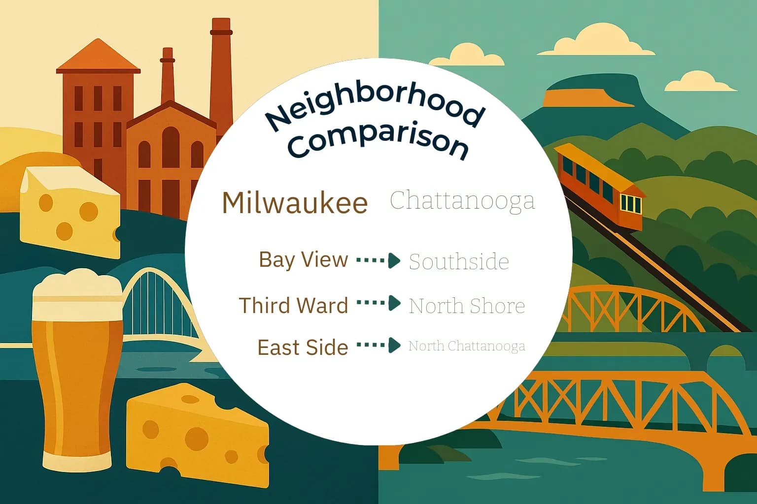 Milwaukee vs Chattanooga Neighborhood Comparison