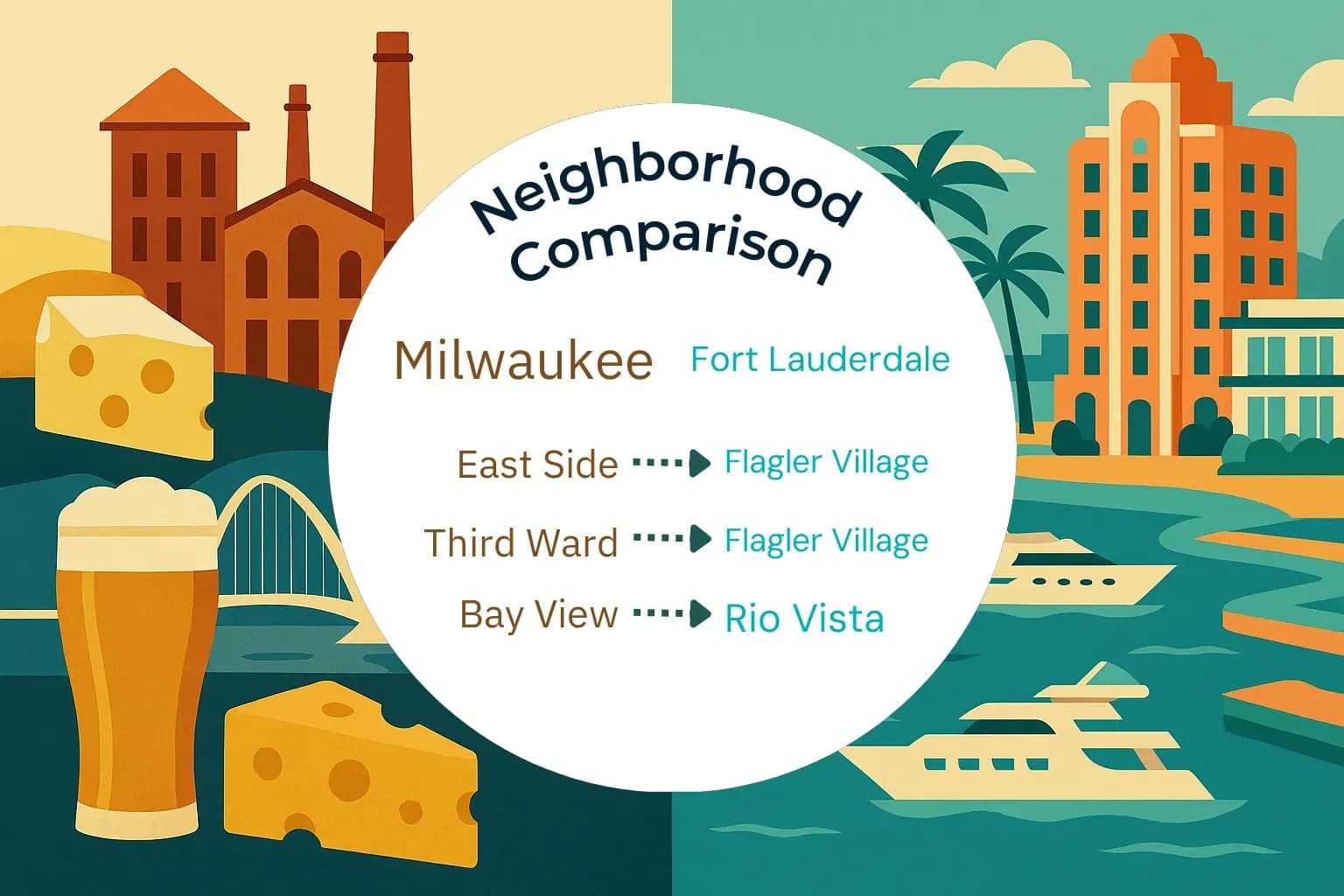 Milwaukee vs Fort Lauderdale Neighborhood Comparison