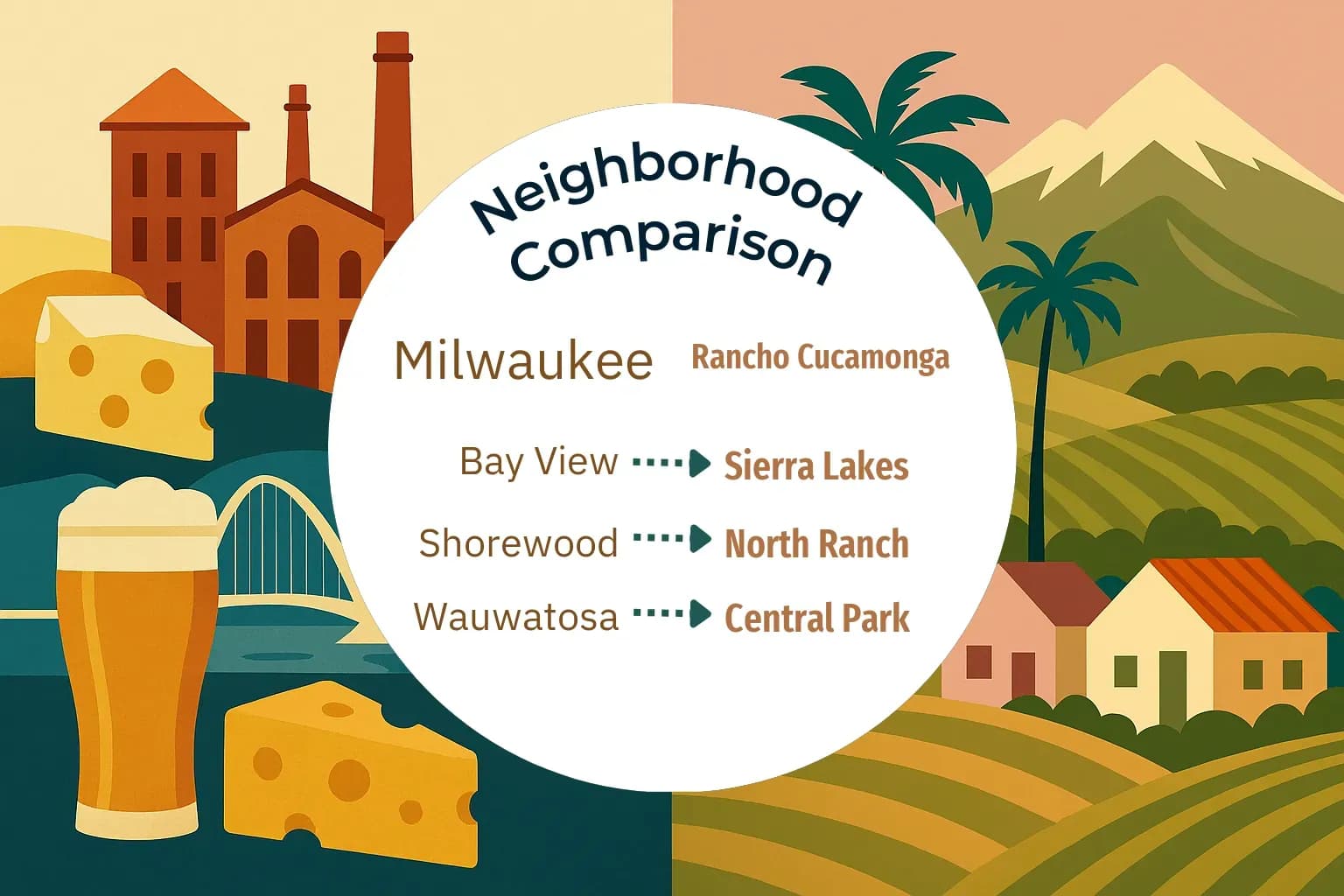 Milwaukee vs Rancho Cucamonga Neighborhood Comparison