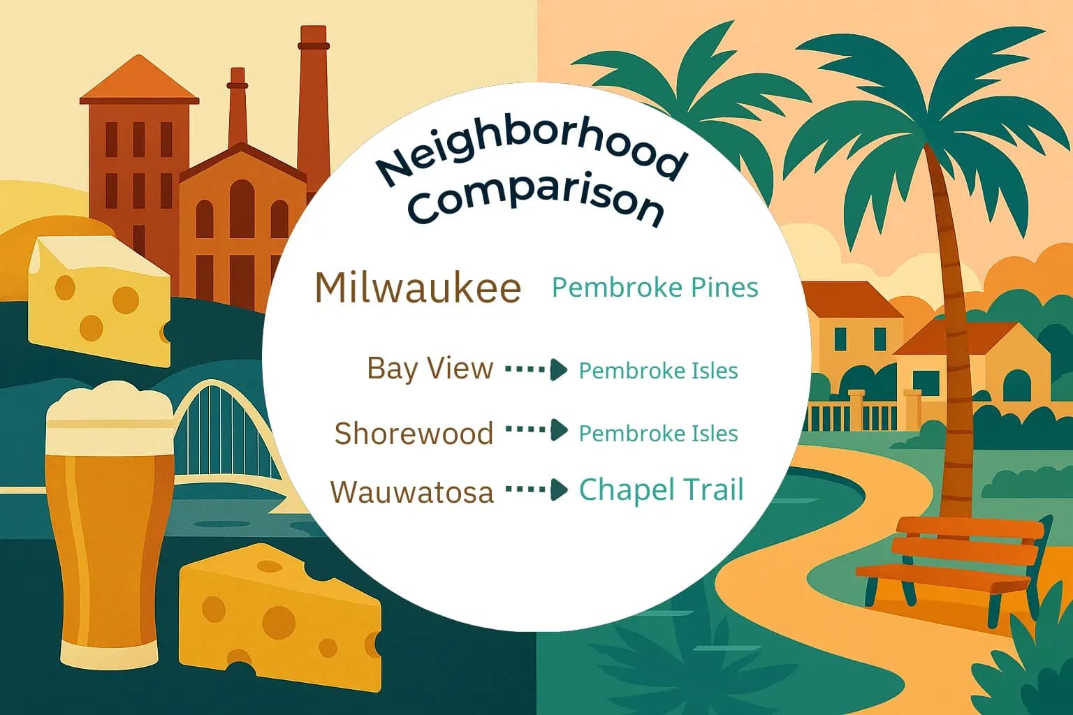Milwaukee vs Pembroke Pines Neighborhood Comparison