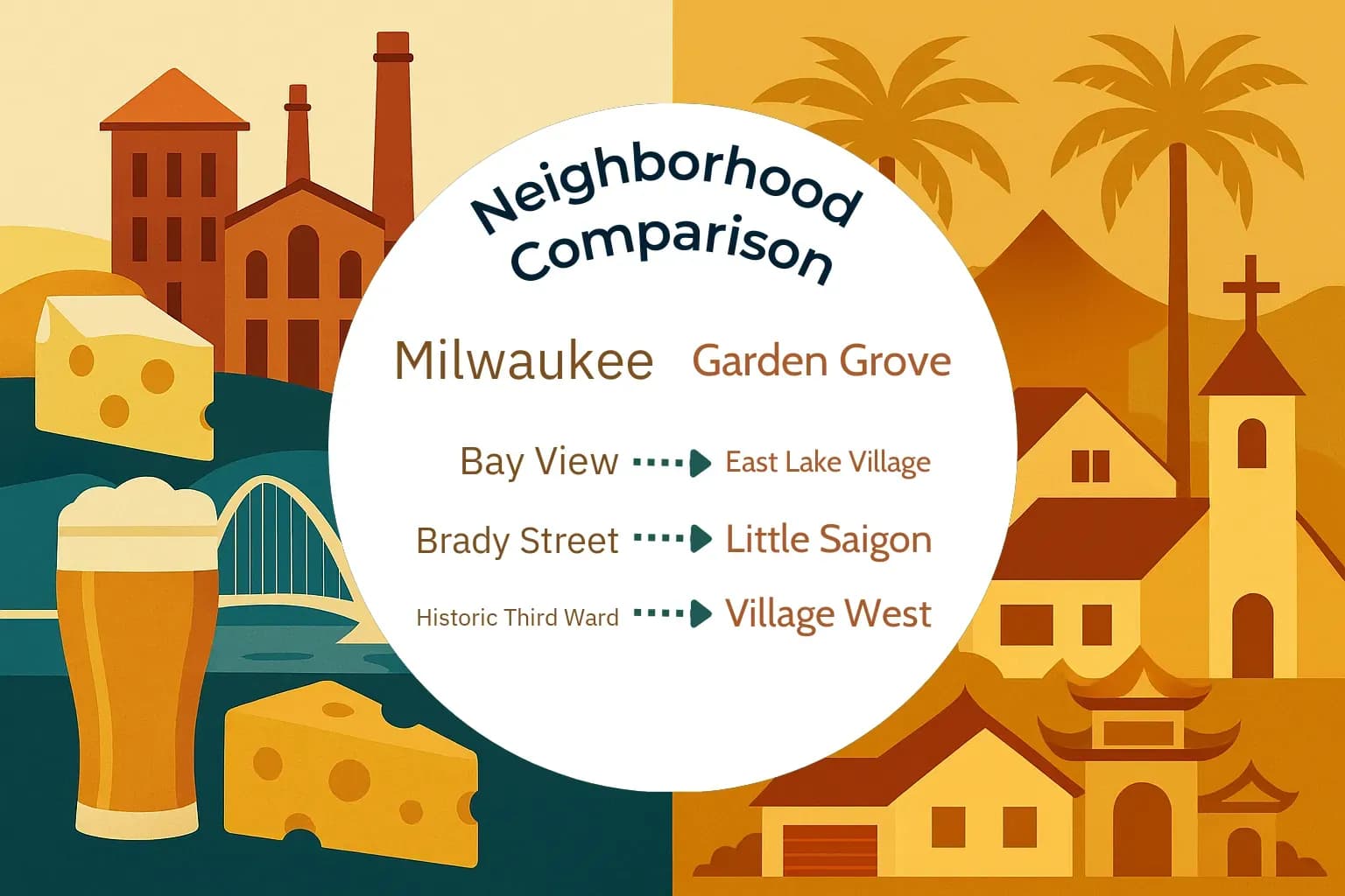 Milwaukee vs Garden Grove Neighborhood Comparison