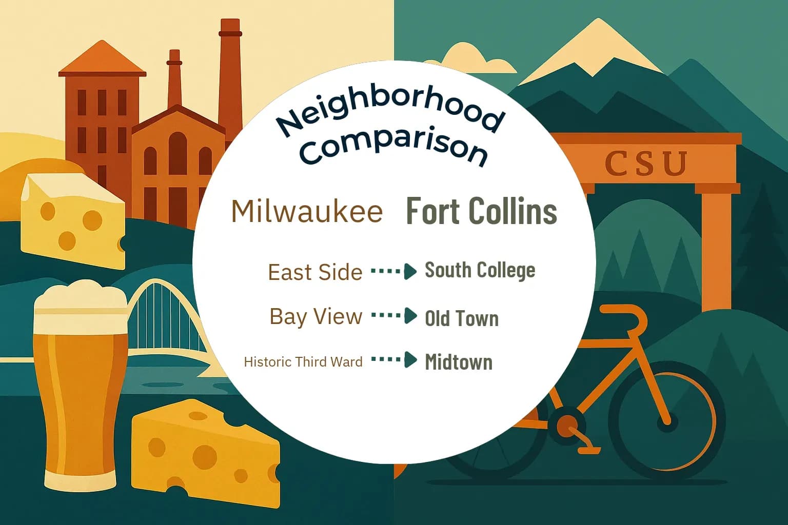 Milwaukee vs Fort Collins Neighborhood Comparison