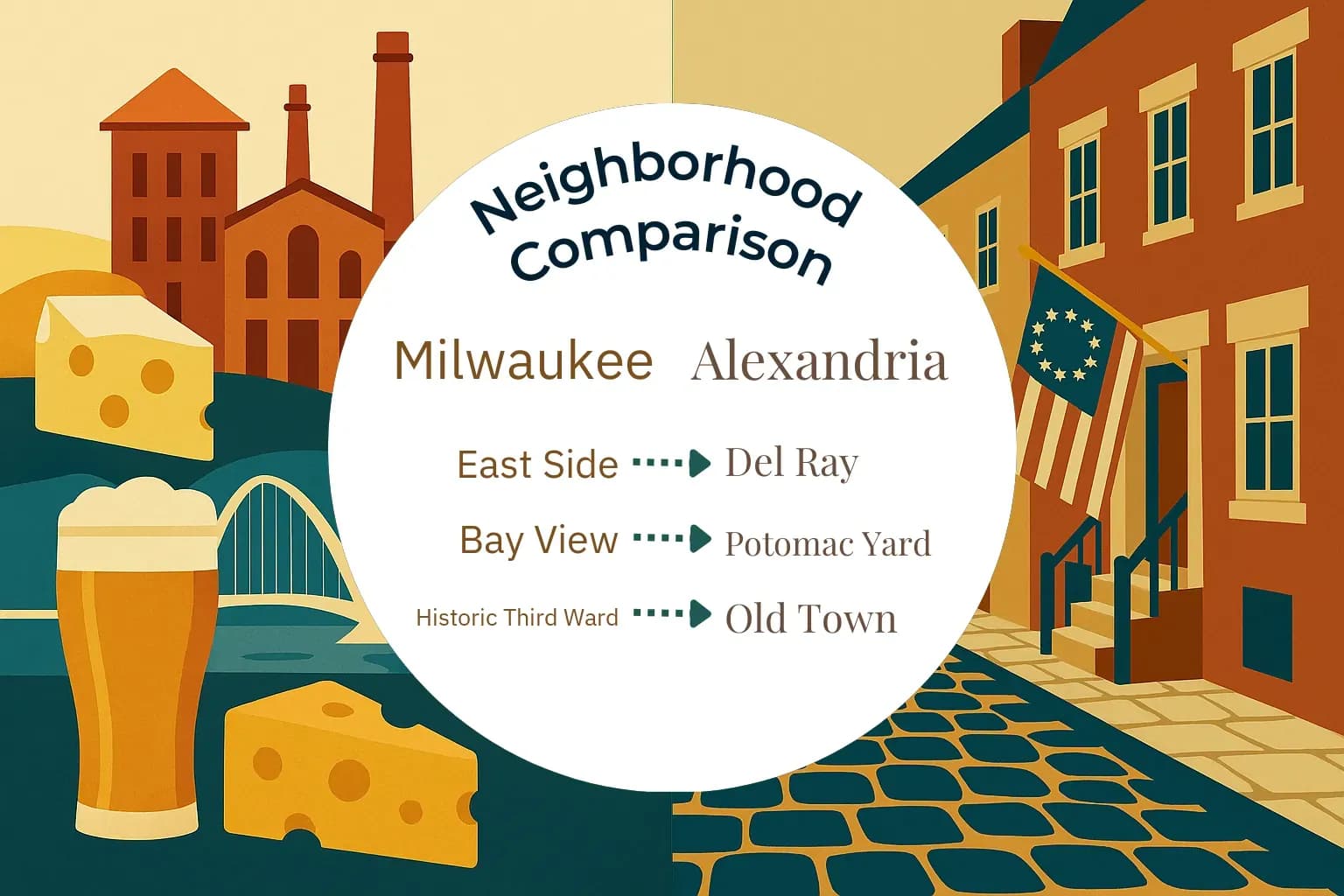 Milwaukee vs Alexandria Neighborhood Comparison