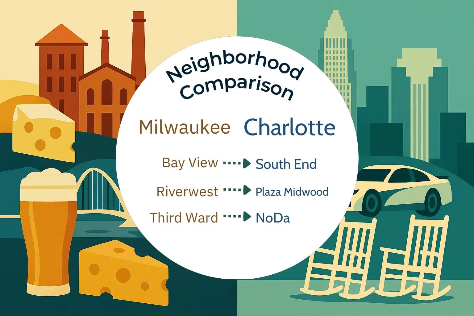 Milwaukee vs Charlotte Neighborhood Comparison