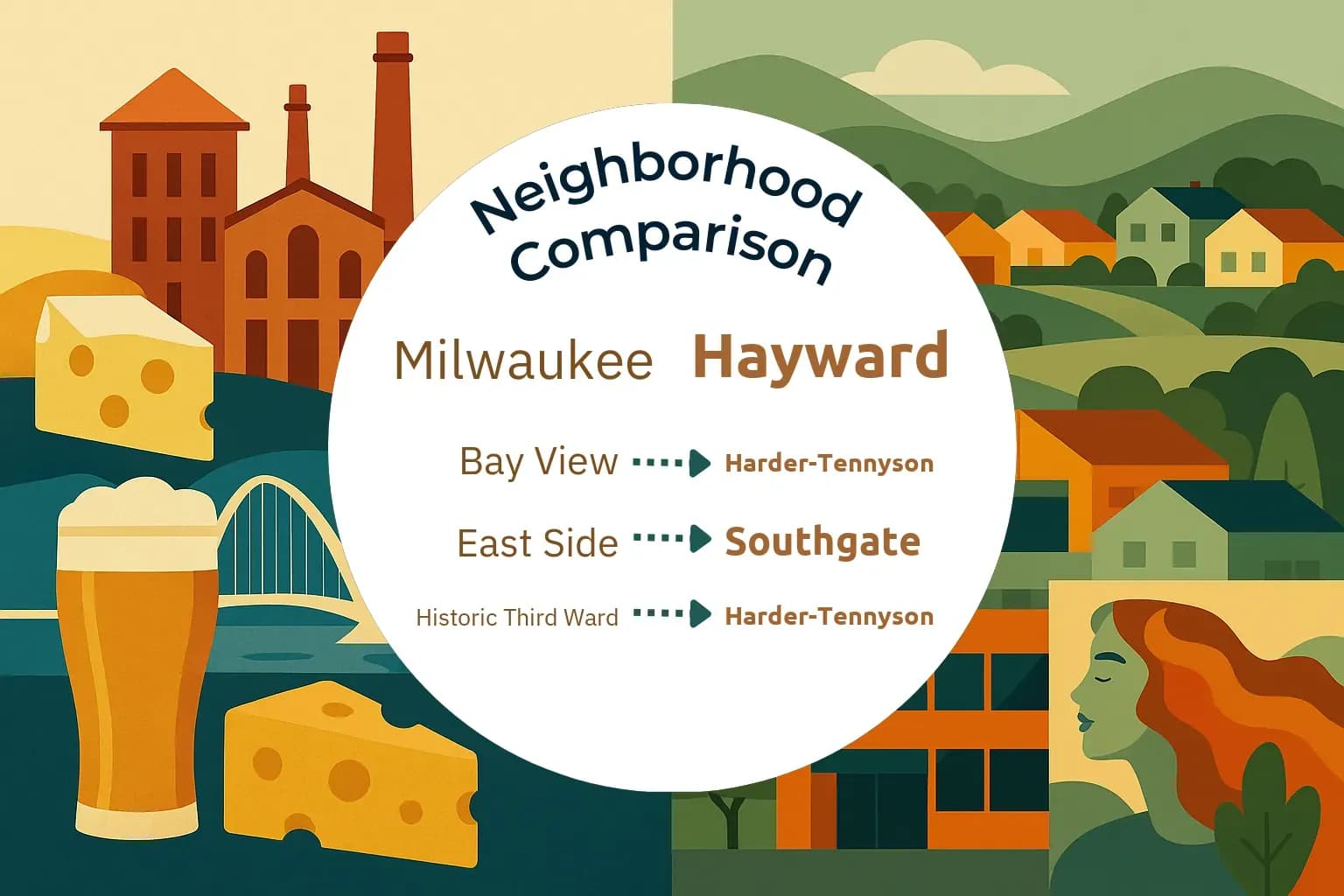 Milwaukee vs Hayward Neighborhood Comparison