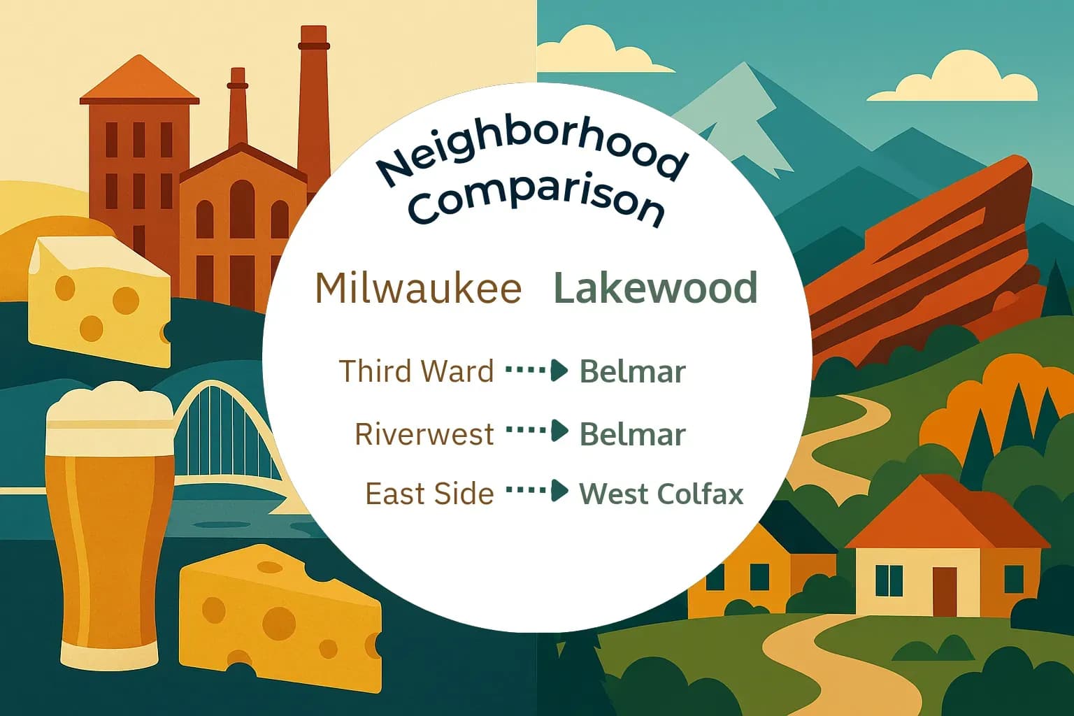 Milwaukee vs Lakewood Neighborhood Comparison