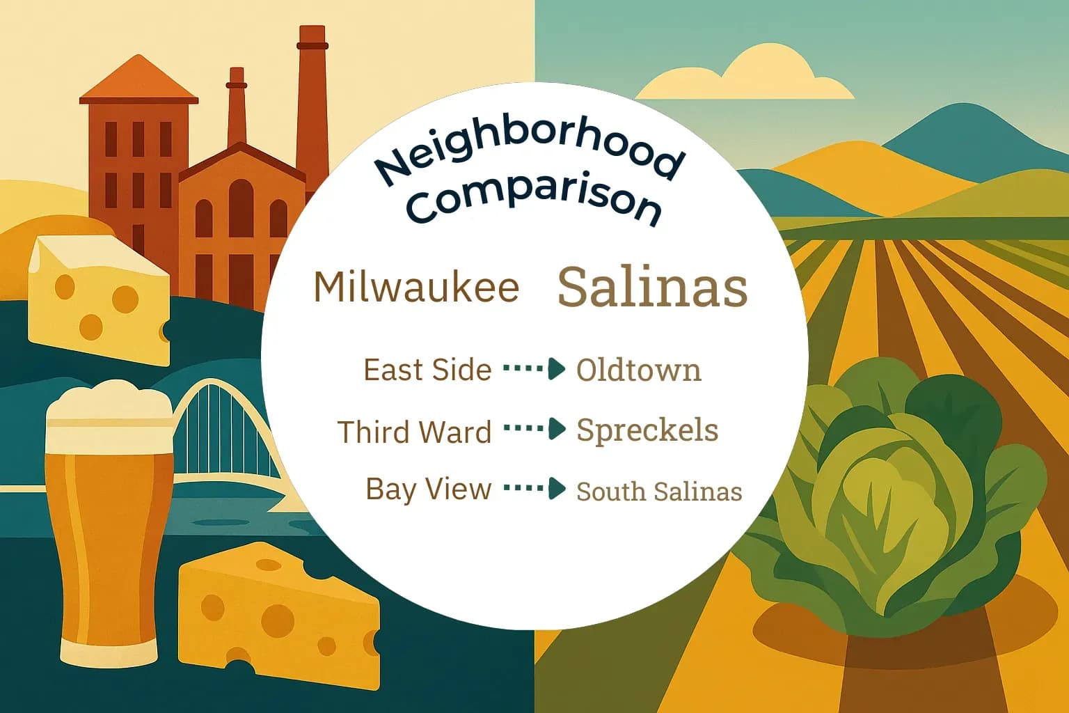 Milwaukee vs Salinas Neighborhood Comparison