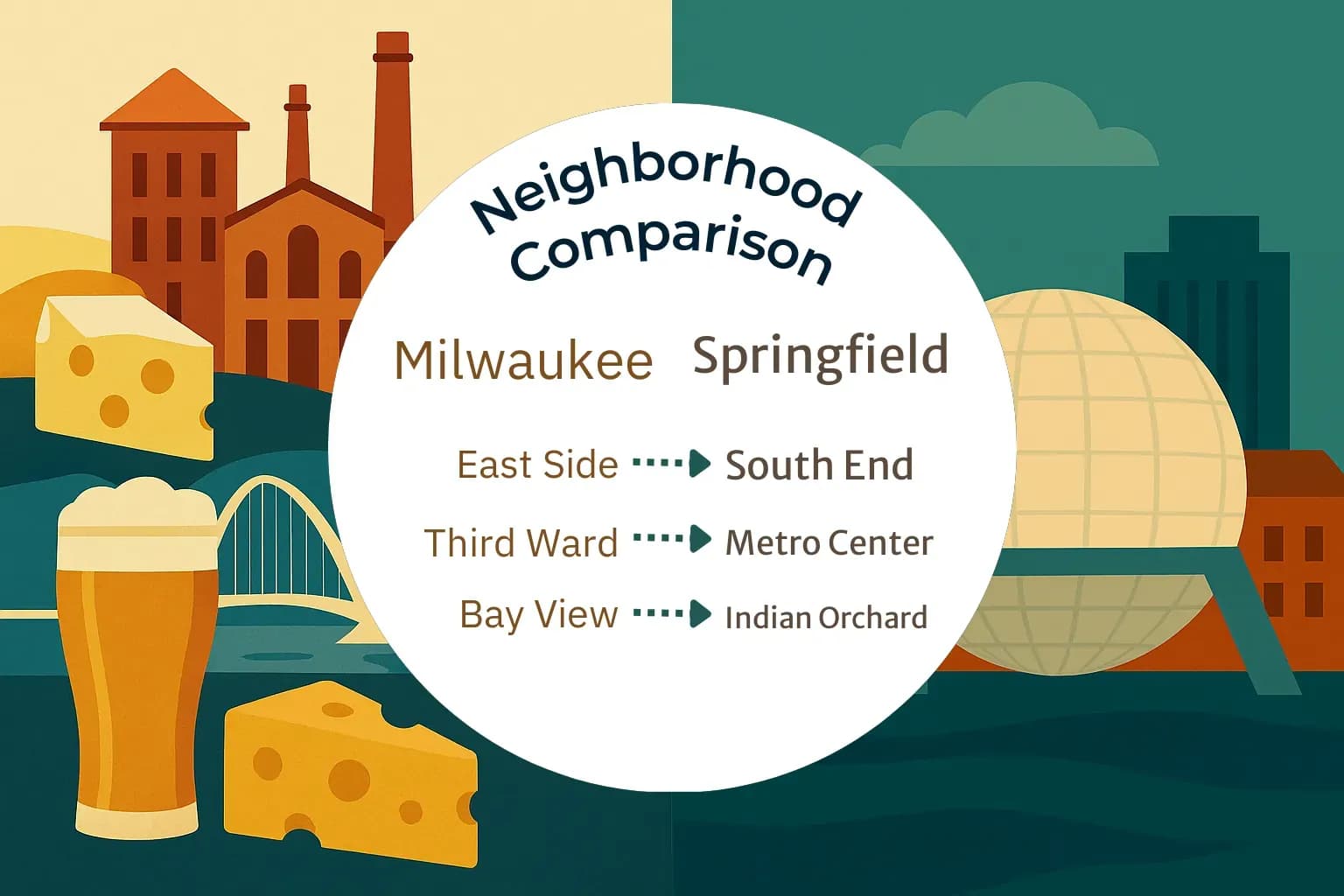 Milwaukee vs Springfield Neighborhood Comparison