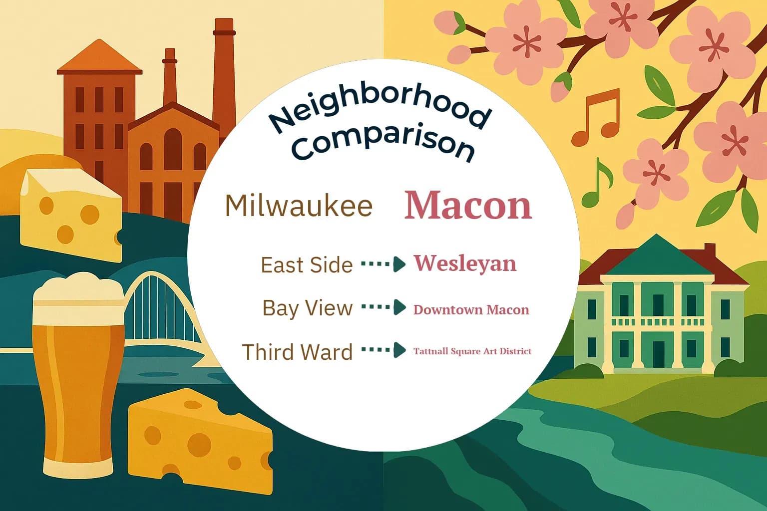 Milwaukee vs Macon Neighborhood Comparison