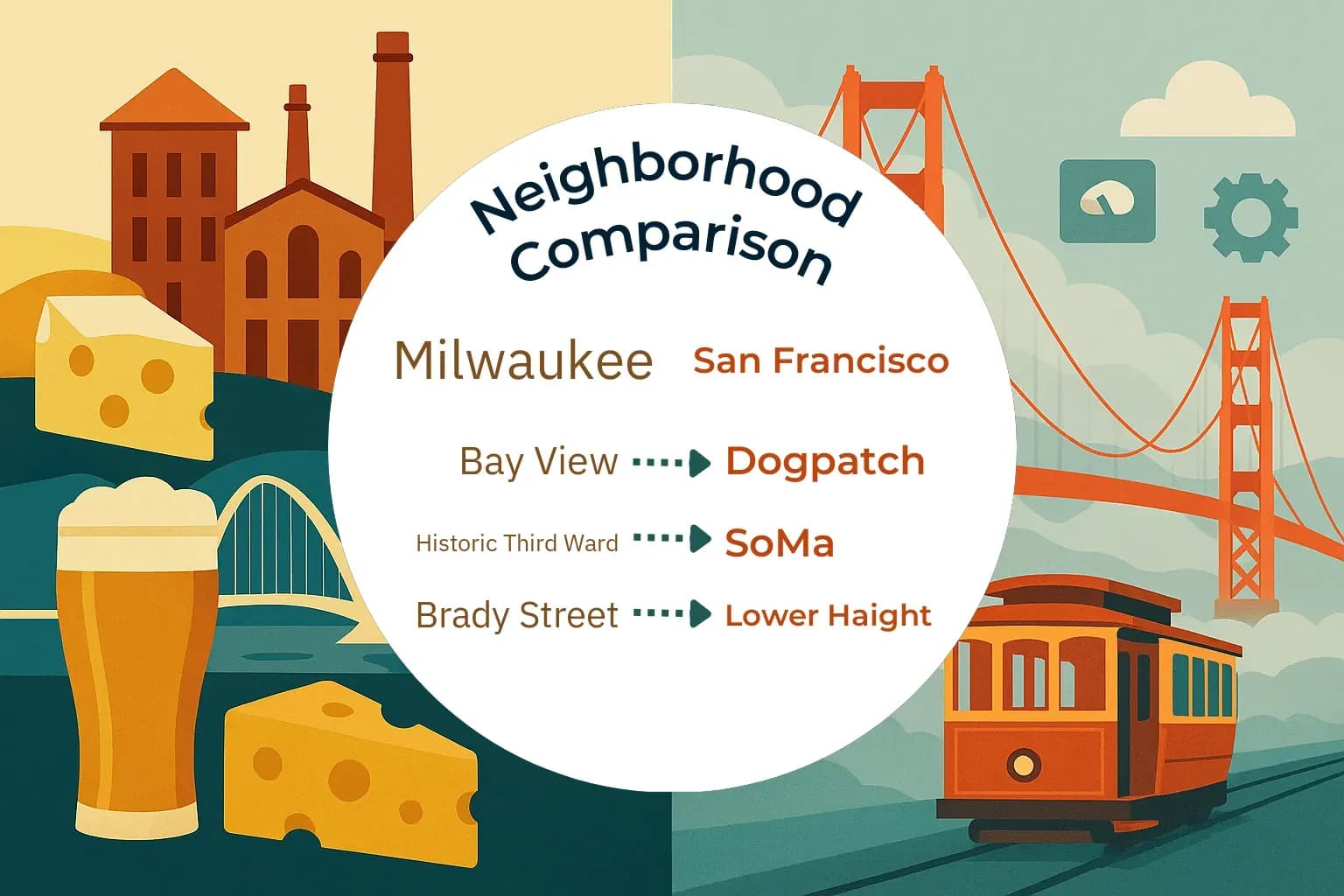 Milwaukee vs San Francisco Neighborhood Comparison