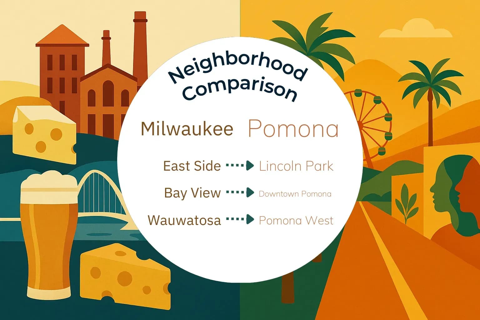 Milwaukee vs Pomona Neighborhood Comparison