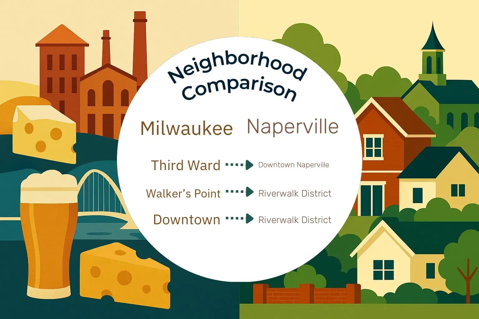Milwaukee vs Naperville Neighborhood Comparison