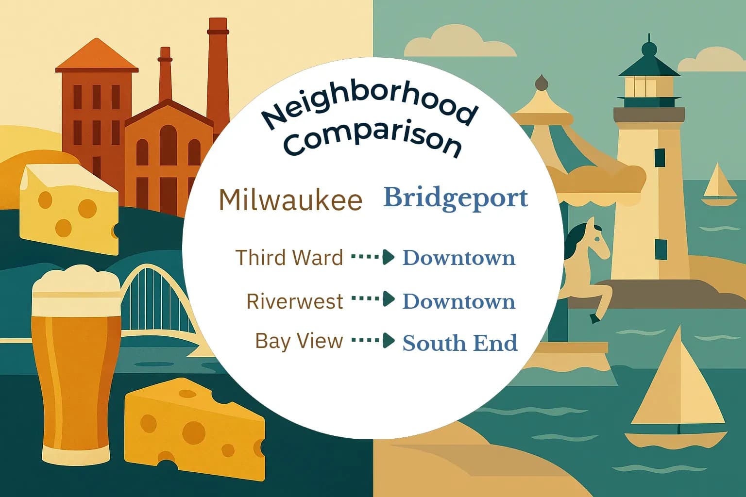 Milwaukee vs Bridgeport Neighborhood Comparison