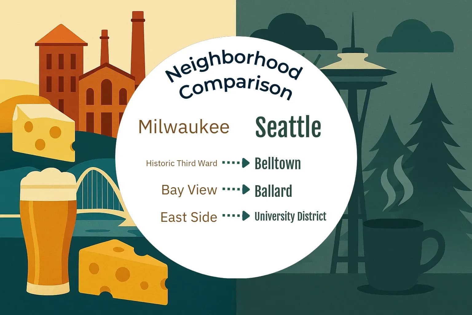 Milwaukee vs Seattle Neighborhood Comparison