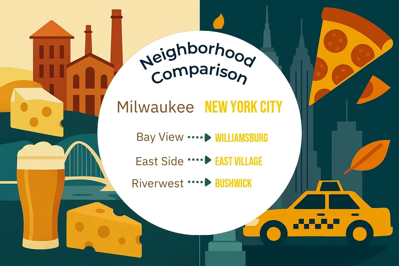 Milwaukee vs New York City Neighborhood Comparison
